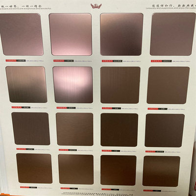 Métal décoratif solides solubles de feuille d'acier inoxydable de finition de délié d'AISI Ss316L 1219*2438mm