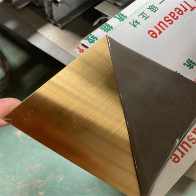 Métal décoratif solides solubles de feuille d'acier inoxydable de finition de délié d'AISI Ss316L 1219*2438mm