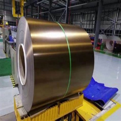 304 utilisation extérieure d'or de décoration d'épaisseur de la largeur 0.2mm de la bobine 1219mm d'acier inoxydable