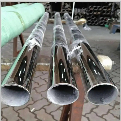 Poli 304 tuyaux de décoration d'acier inoxydable arrondissez la surface du miroir 8K de 3/1/2 pouce OD 6mm