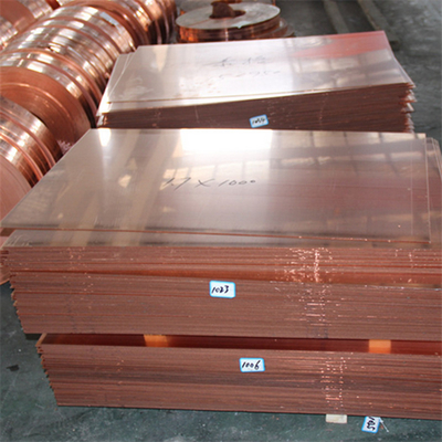 Tu1 Tu2 Plaque de cuivre 0,5 mm 0,6 mm Épaisseur 10-1220 mm Largeur Astm Standard