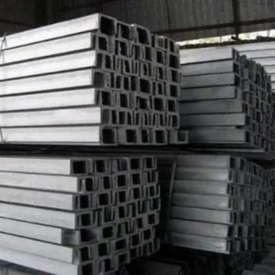 12# 304 2B section de canal en acier inoxydable 5.5x53x120 personnalisé